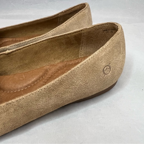 Born Mirror Flats Taupe Suede Loafers Comfort Shoes BNWOT Size 10 M/ W - Picture 3 of 6